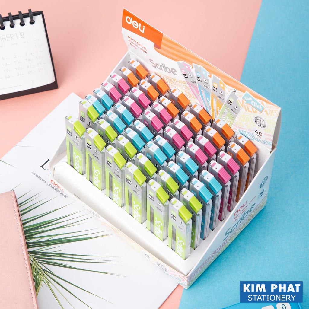 Ruột bút chì kim, ngòi chì DELI 2B 0,5mm E7003