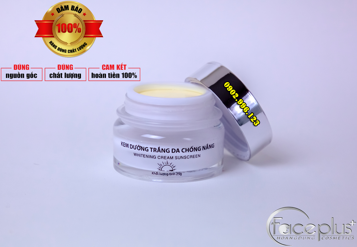 Kem dưỡng trắng da - Chống nắng 15g FacePlus+