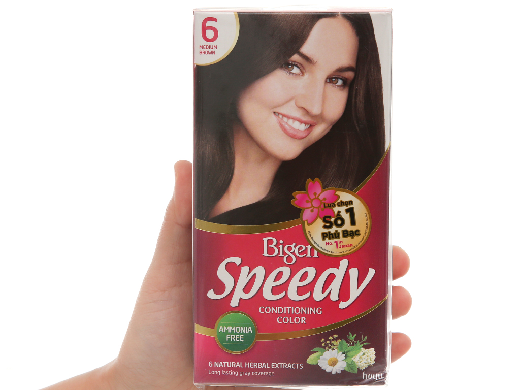 Thuốc nhuộm tóc Bigen Speedy số 6 (Màu nâu caramen)
