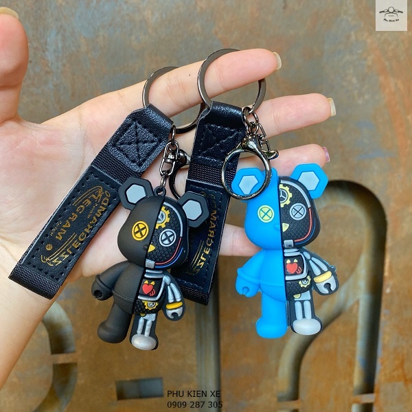 Móc Khóa Gấu Robot BearBrick Hoạt Hình Siêu Đẹp