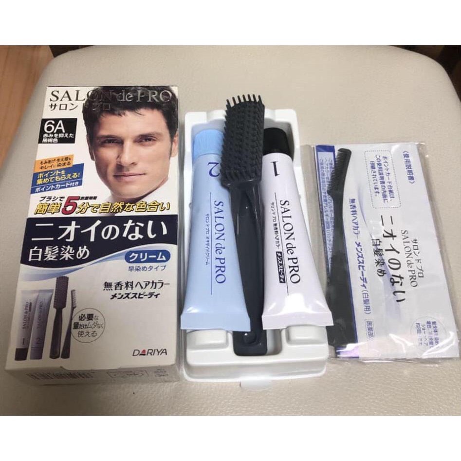 (NHẬP KHẨU NHẬT) Nhuộm tóc phủ bạc Salon de Pro- Dành cho nam