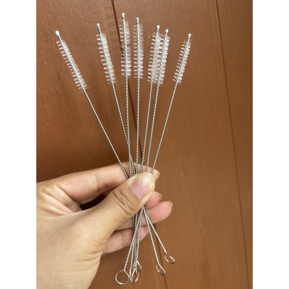 17cm- cọ bình sữa -cọ rửa ống hút bằng thép không gỉ, vệ sinh ống hút