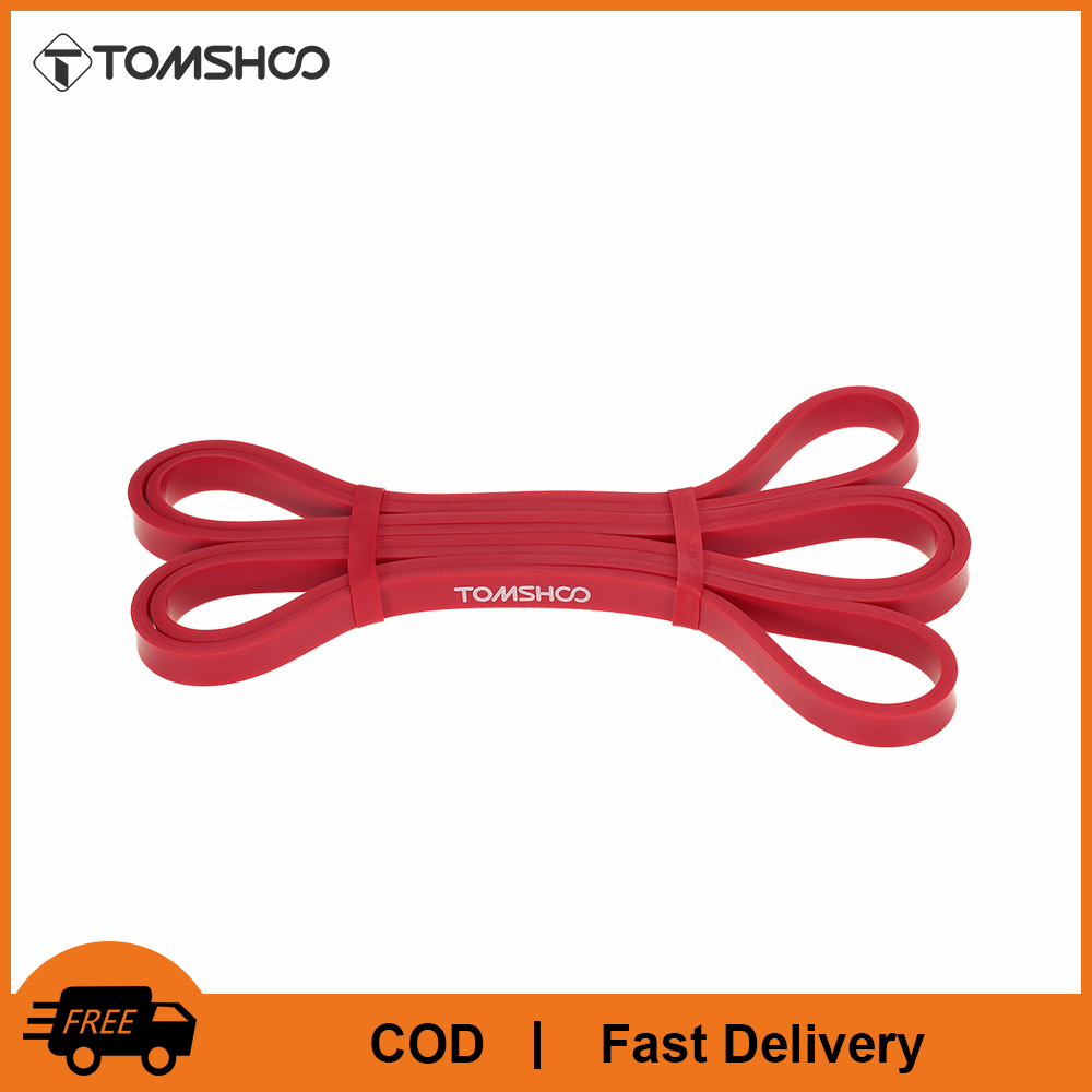 TOMSHOO 208cm Workout Loop Band Pull Up Assist Band Stretch Resistance Band Powerlifting Bodybulding Yoga Exercise Fitness Assist Mobility Band for Men and Women