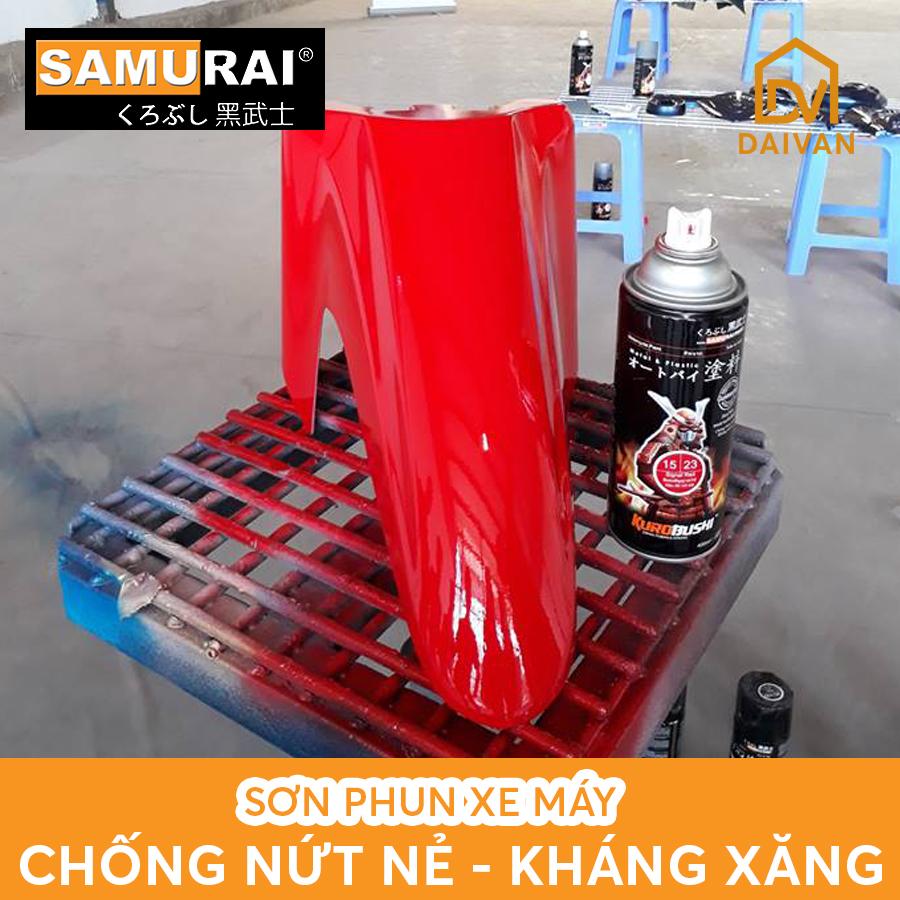 Chai sơn Samurai 23 màu đỏ nổi bật