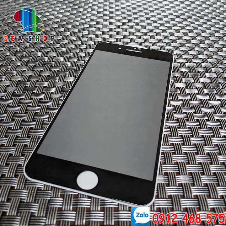 Ốp lưng iPhone 6 Plus và 6S Plus - Nhựa dẻo -- VIỀN BÓNG -- Thiết kế viền vuông giống iPhone 12 - Kính full màn 21D, 9D, Cường lực chống nhìn trộm