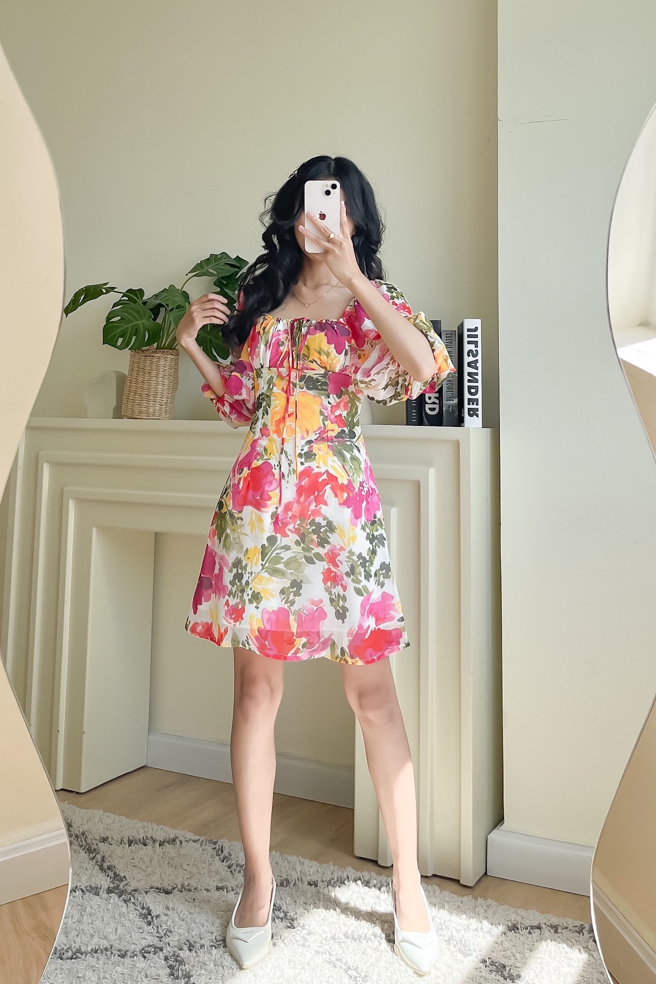 Đầm hoa tay lửng EDINI - D1498