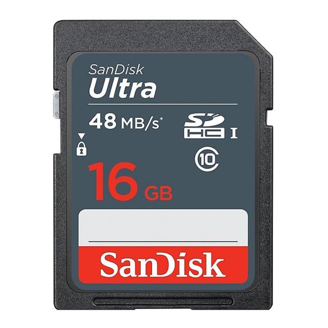 Thẻ nhớ SD Sandisk Ultra 16GB 48MB/s class 10 (1)