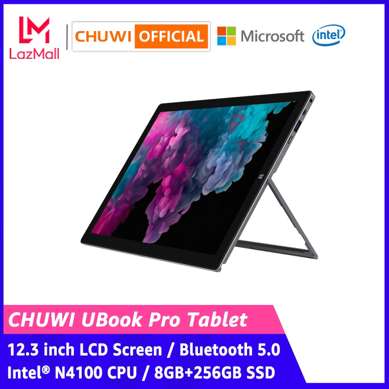 【CHUWI OFFICIAL】UBook Pro 2-in-1 Windows 10 Tablet PC / 12.3 Inch 1920*1280 IPS 3:2 Screen / Intel® N4100 CPU / 8GB+256GB SSD / Full Function Type-C / Bluetooth 5.0 / Optional 4096 Stylus & Keyboard Tablet