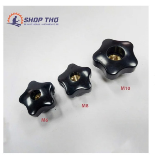 Núm vặn M6, M8, M10  thủng