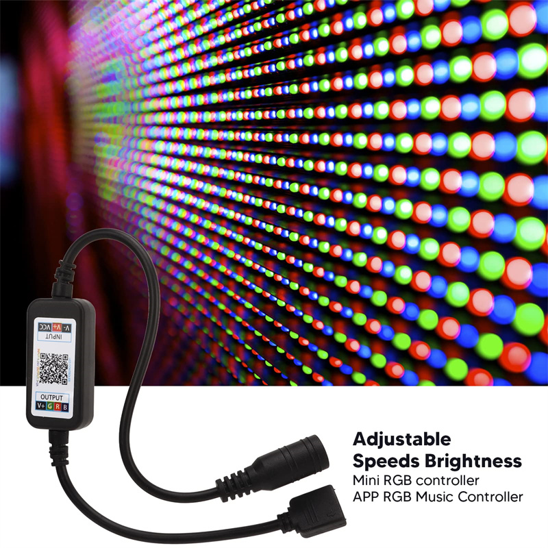Mini USB DC 5v 12v 24V Mini RGB Bluetooth dimmer led music Bluetooth Smart App Controller control for RGB LED strip light controller RGB Bluetooth Mini LED light regulator