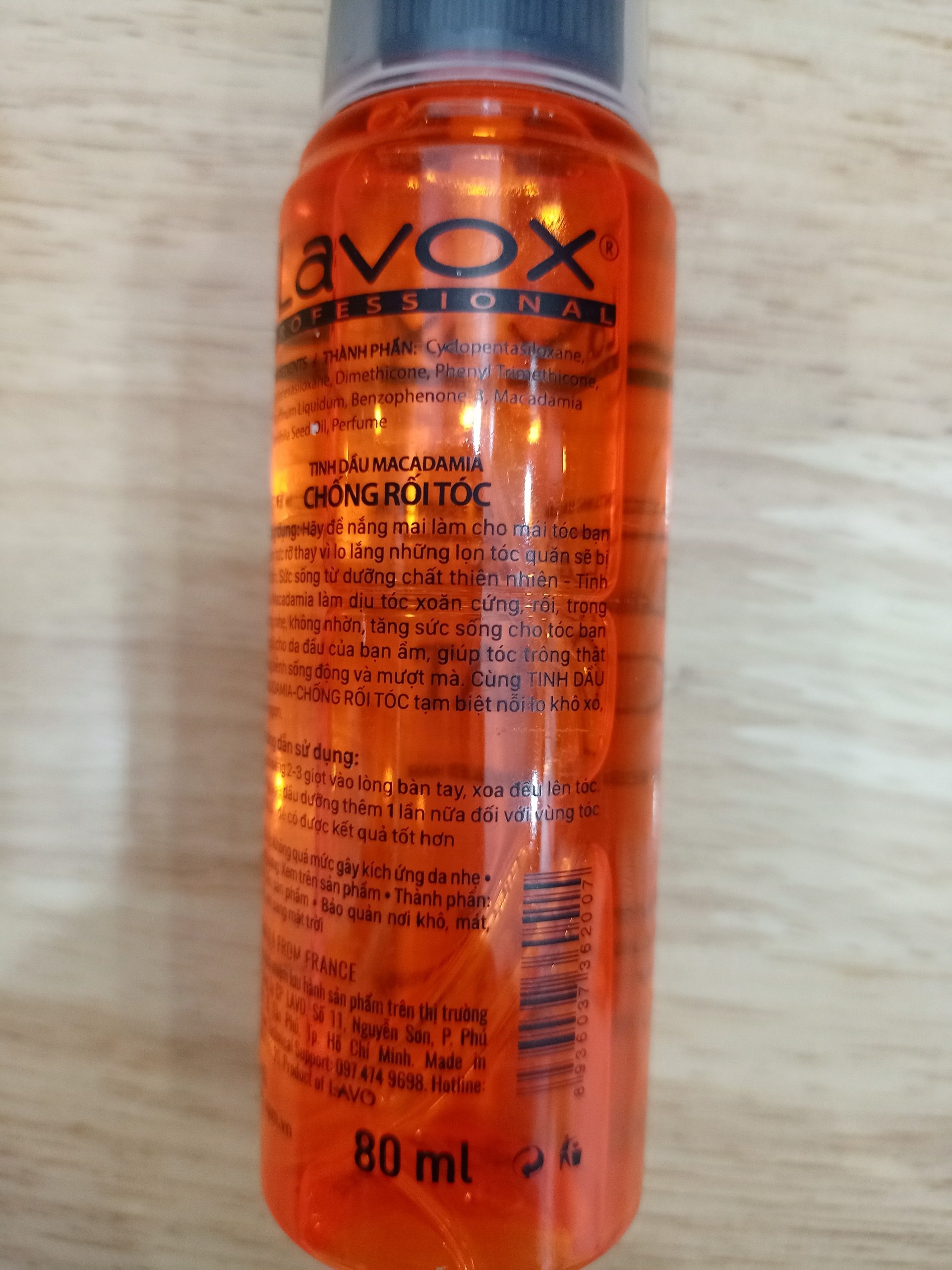 [HCM]Tinh dầu bóng LAVOX 80ml