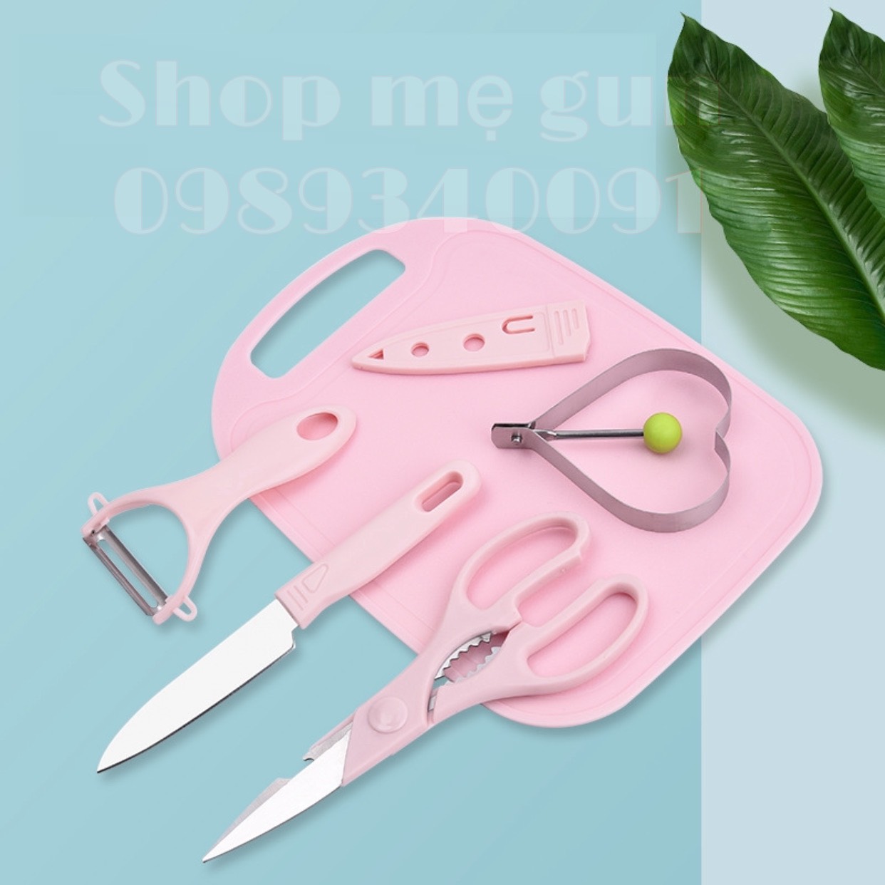 Bộ dao thớt chế biến ăn dặm cho Bé