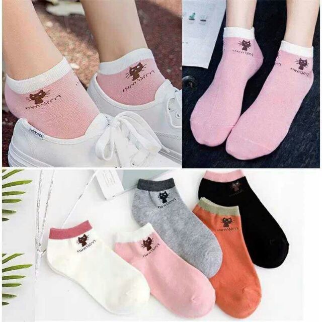 Combo 05 đôi tất MÈO siêu mềm, SIÊU ẤM