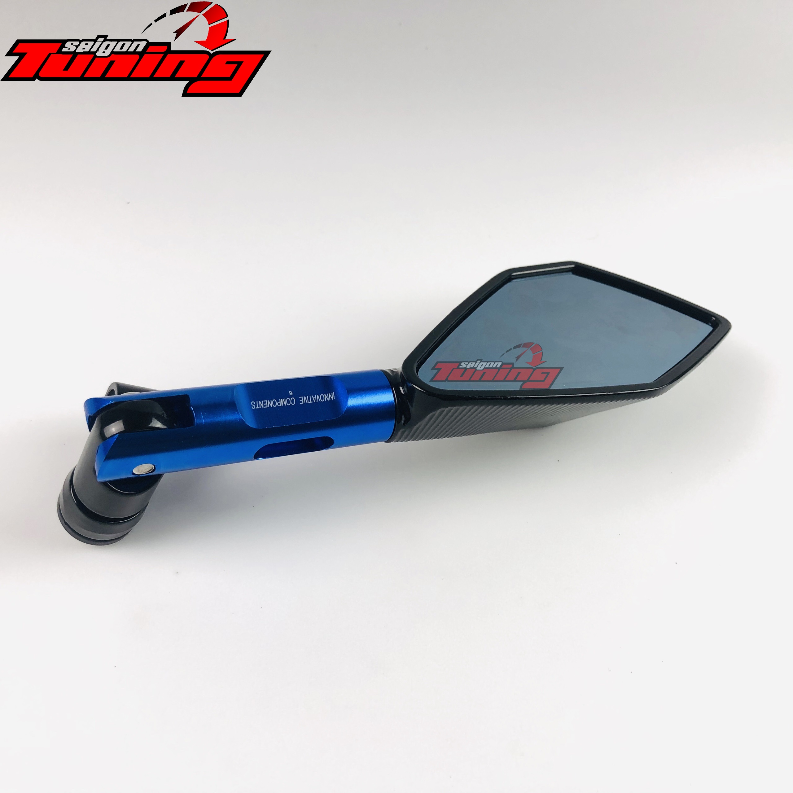 [HCM]Kính ( gương) trái chiếu hậu - Màu xanh Blue  SaigonTuning