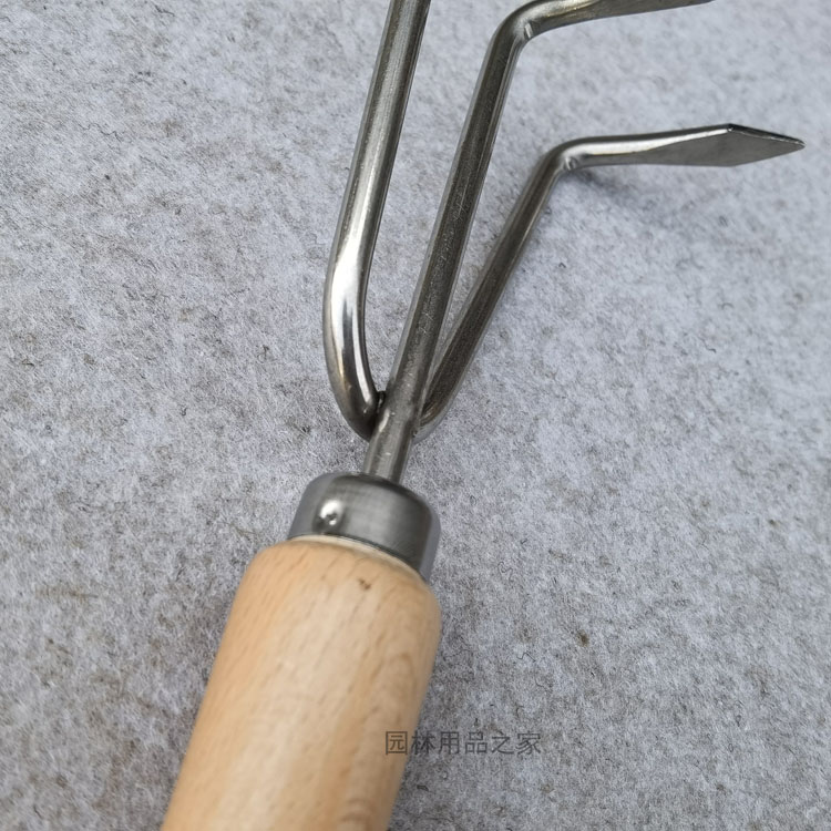 Cào xới đất inox cầm tay loại lớn LV024