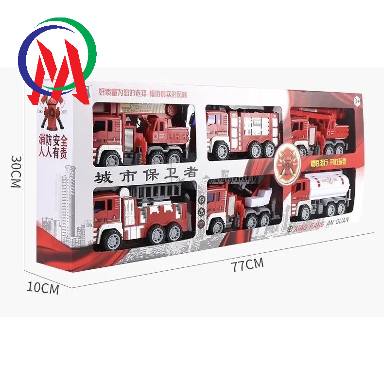 [ĐỒ CHƠI] Set 6 Mô Hình Xe Cứu Hoả
