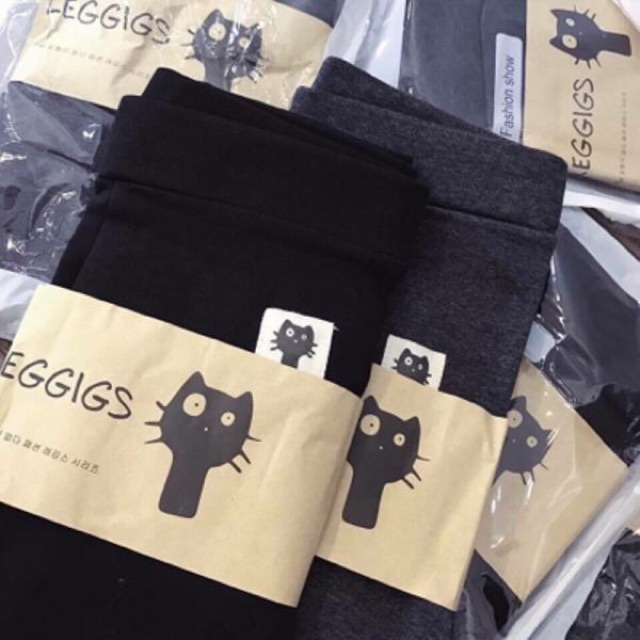 QUẦN LEGGING LÓT LÔNG LOGO MÈO CAO CẤP