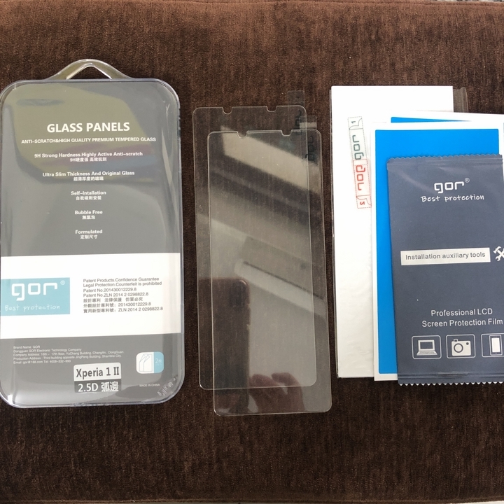 2 Cường lực Xperia 1 Mark 2 loại tốt Gor (Không full)