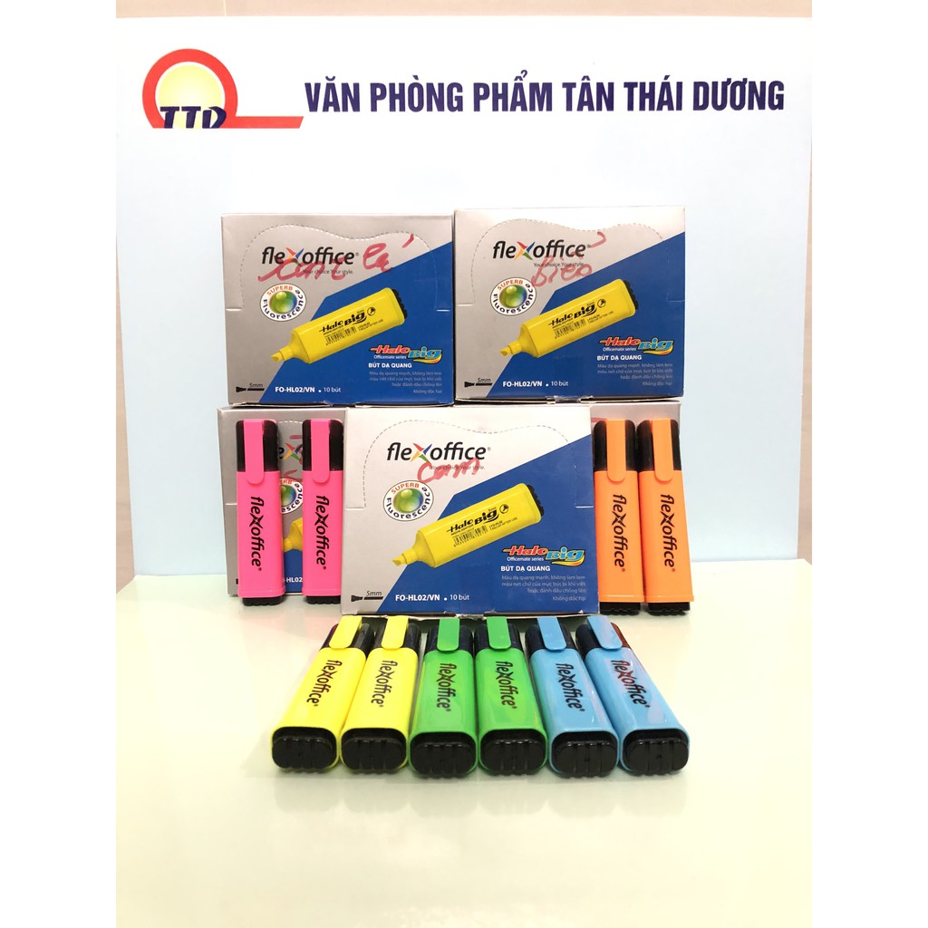 [Mã 12LSSALE giảm 100% đơn 50k] BUT ĐÁNH DẤU DÒNG , BÚT DẠ QUANG FLEX OFFICE