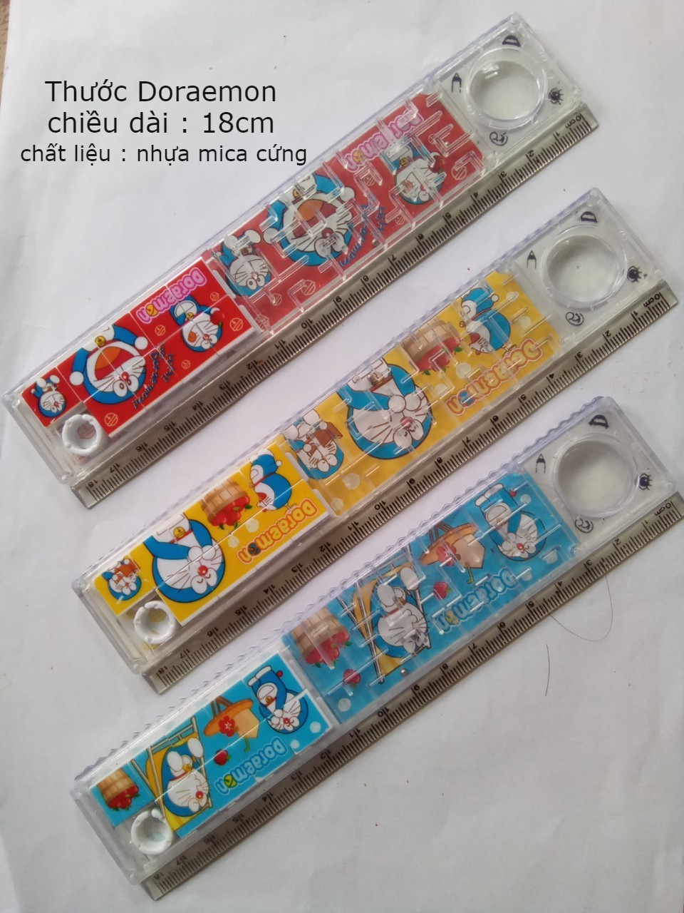 Thước kẻ dùng trong học tập, văn phòng (15/20/30cm)