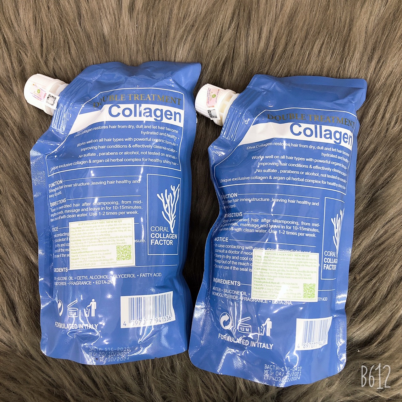 Hấp phục hồi tái tạo phục cấu trúc tóc Diva Collagen 500ml ( Hàng chính hãng )