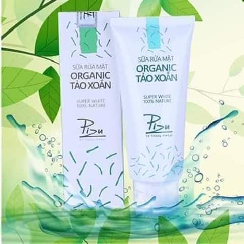Sửa rửa mặt Organic Tảo xoắn