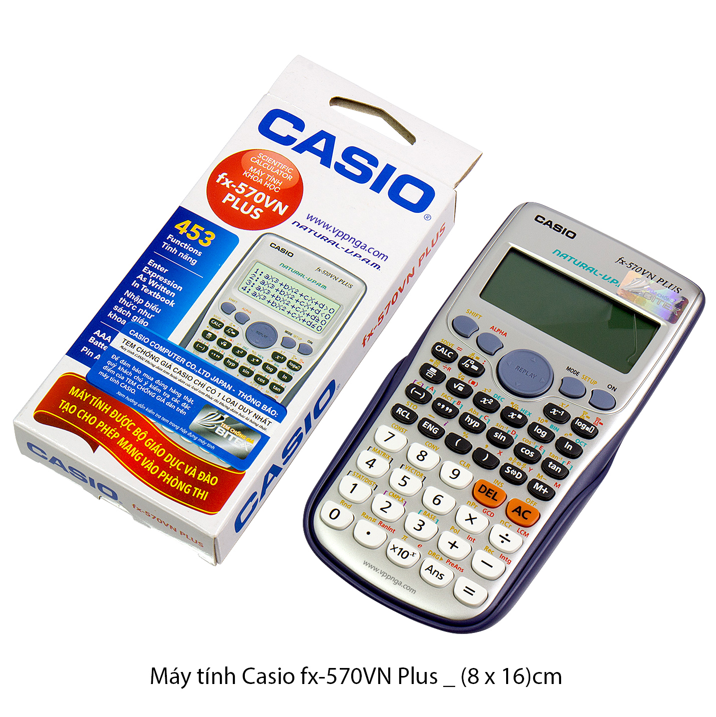 (BH 24 TH)Máy tính .Máy tính Casio FX 570 VN Plus chính hãng ( 453 Phép tính)  Máy Tính Cho Học Sinh Cấp 2, Cấp 3 Casio FX 570VN PLUS - Hàng Chính Hãng  có tại Smart My House- Mall