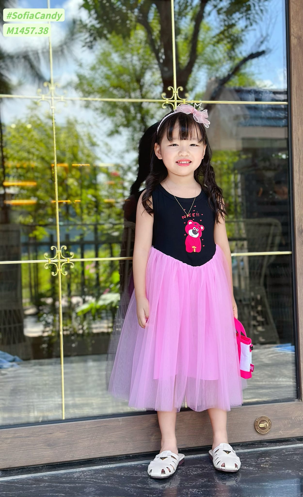Đầm gấu Dâu Sofia candy Xinh Xỉu