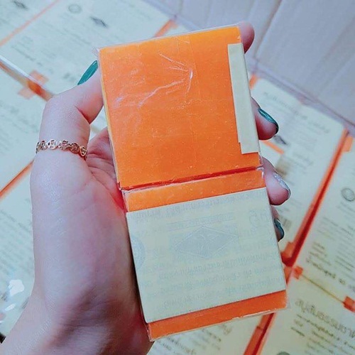 Combo 5 Xà Phòng Tắm Cam Nghệ Thái Khử Mụn, Thâm, Trắng Da