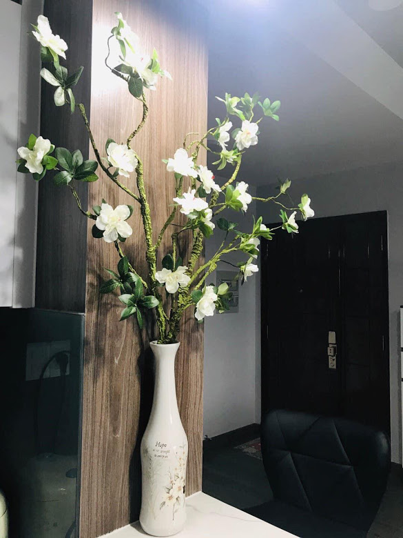 Hoa đỗ quyên giả hoa lụa đẹp trang trí cao cấp