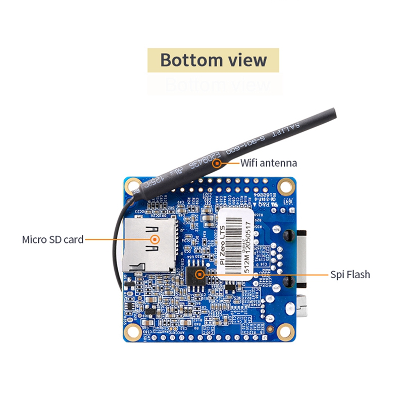 For Orange Pi Zero LTS Development Board 512MB H3 Quad-Core Open-Source Run Android 4.4 Ubuntu Debian Image