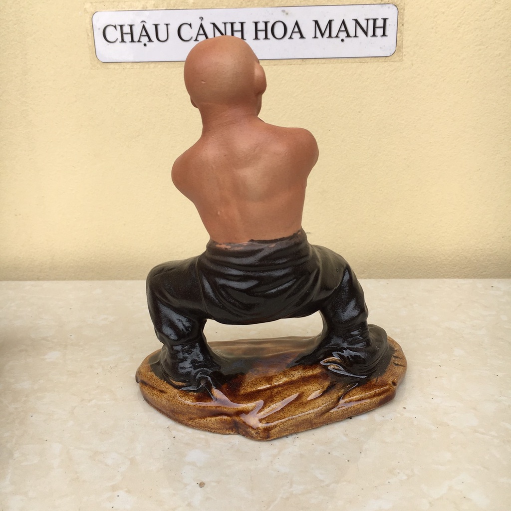 Tượng võ thiếu lâm ghép bonsai SP460
