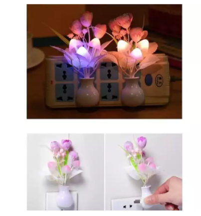 [HCM]Đèn ngủ nấm cảm ứng hình bình hoa