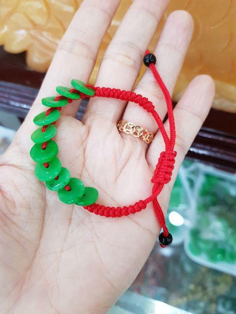 [FreeshipMAX] Vòng tay chỉ đỏ đồng xu may mắn