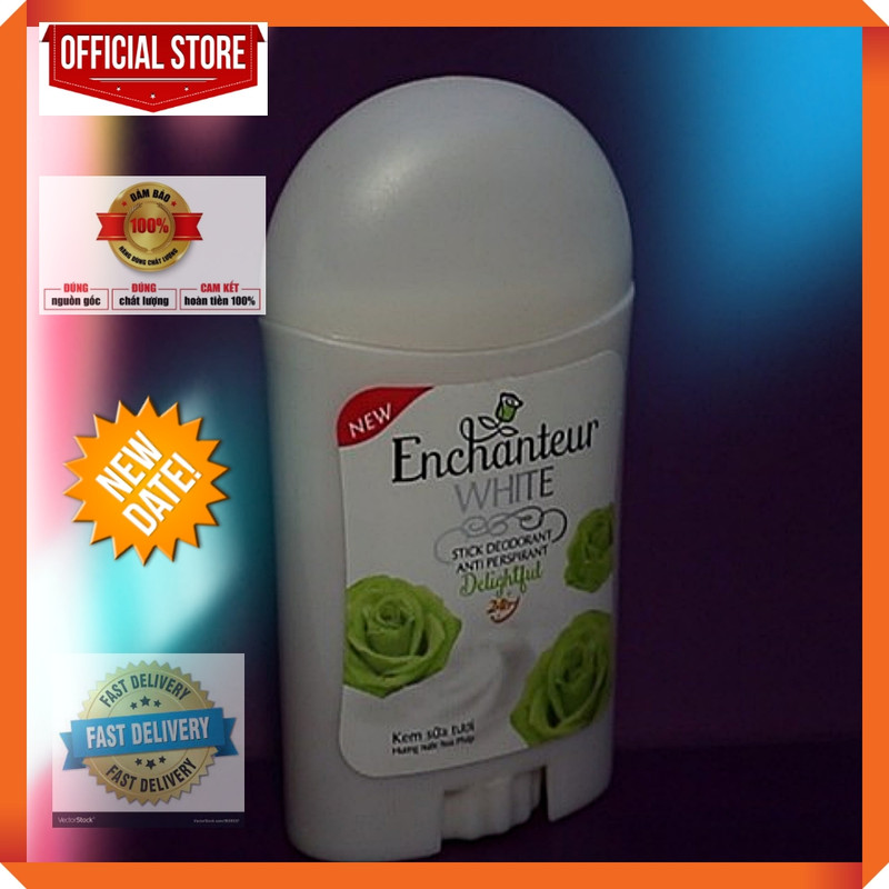 Lăn Khử Mùi, Sáp Khử Mùi Enchanteur Xanh Lá Cây Enchanteur Delightful 40G
