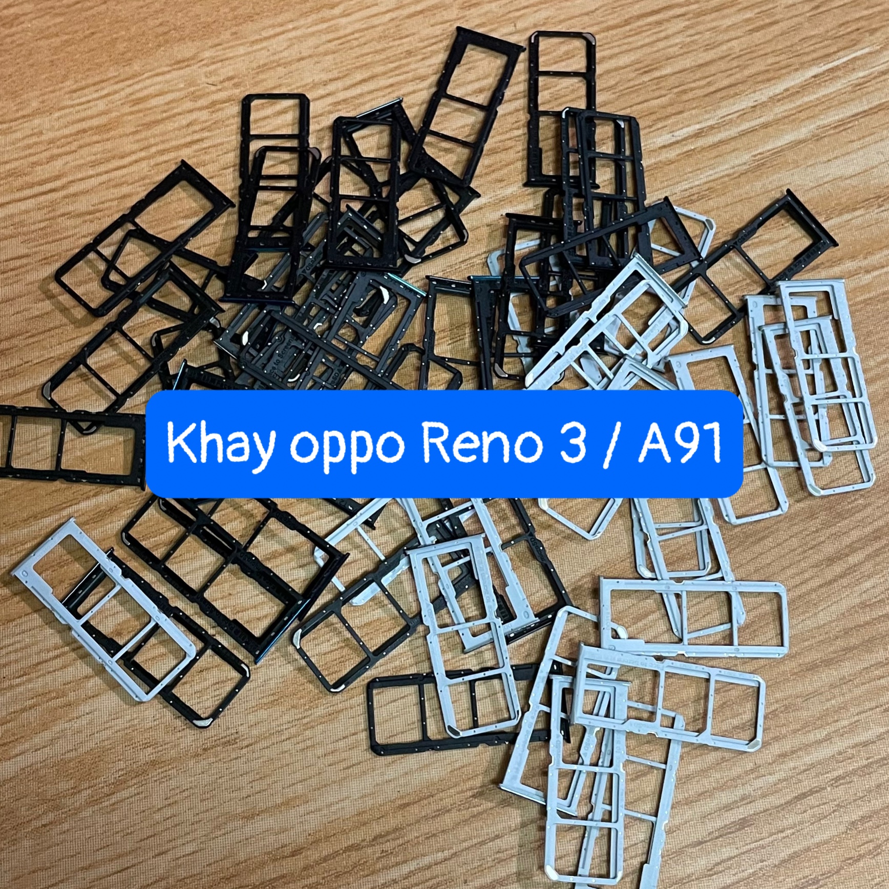 khay sim oppo Reno 3 / A91 lắp chung