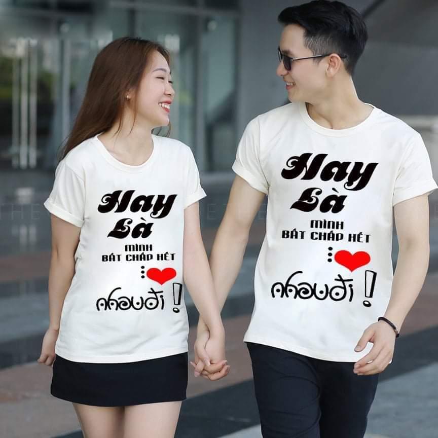 [HCM]áo thun cặp hay là mình yêu nhau ( giá1 áo)