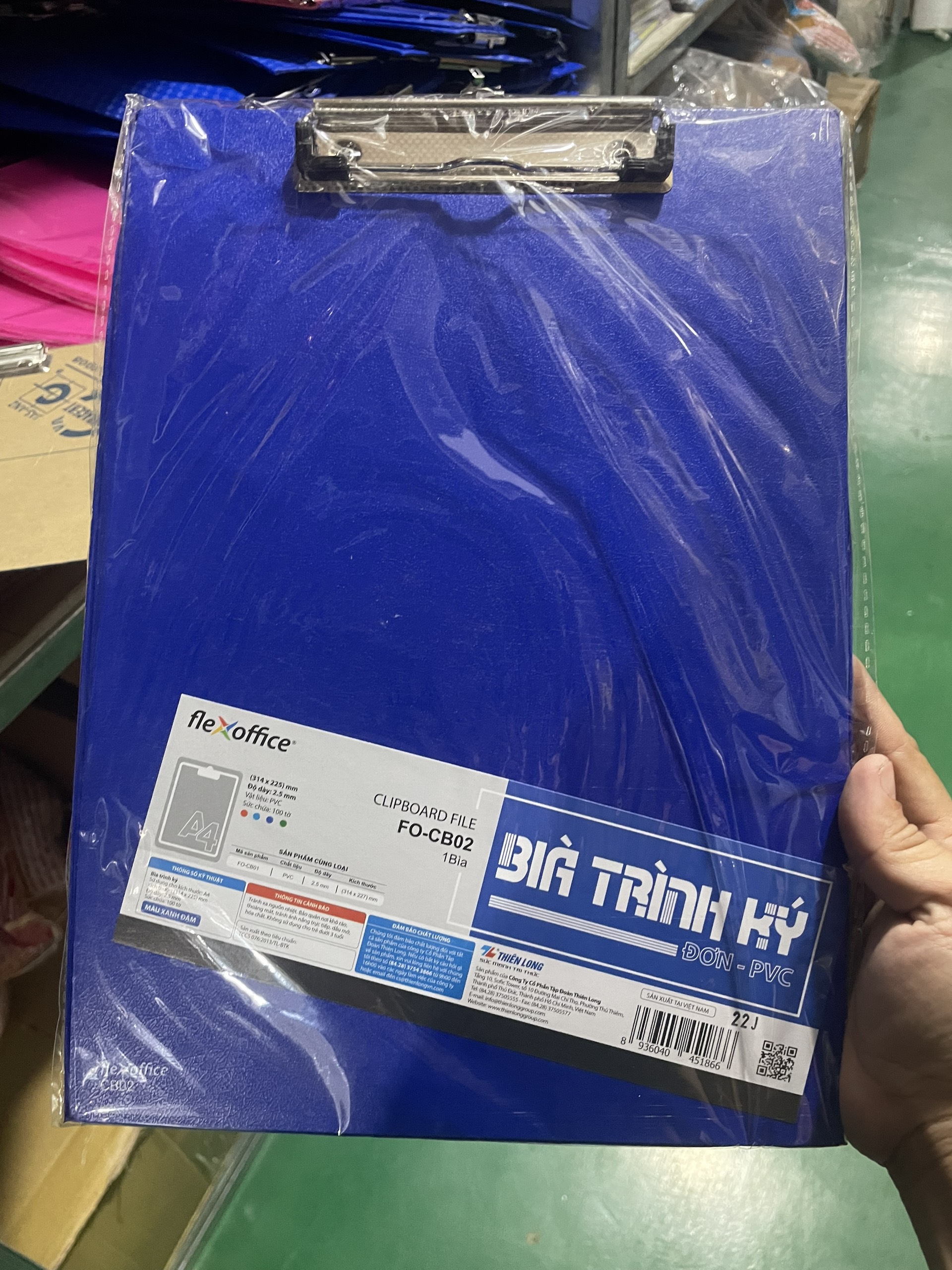 Bìa trình ký đơn Flexoffice Thiên Long FO-CB02