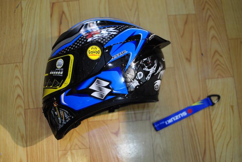 Mũ RoyalM138b lên tem Suzuki Xanh GP