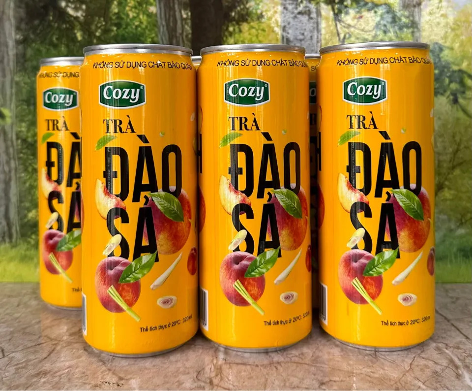 Trà Cozy Đào Sả 320ml (lon)