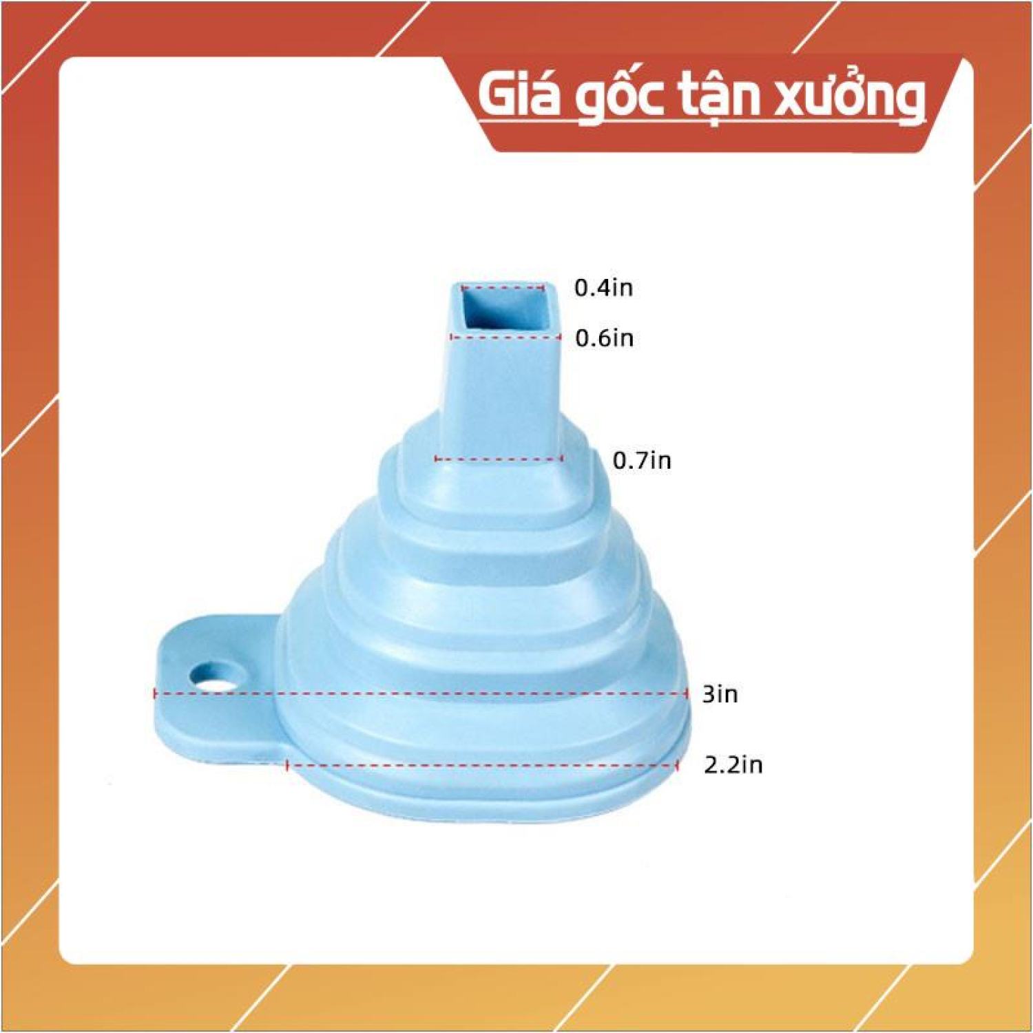 Phễu silicone dạng gấp gọn đa năng tiện lợi
