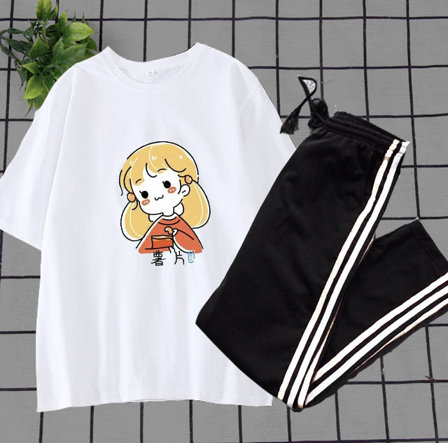 Lịch Sử Giá Sét Bộ Đồ Quần Áo Nữ Đẹp Giá Rẻ Ngắn Tay Mặc Đi Chơi Xinh Cute  - Mặc Ở Nhà Dễ Thương Cho Học Sinh Cấp 2-3, Combo Áo