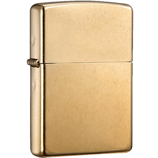 Bật lửa Zippo Brushed Solid Brass