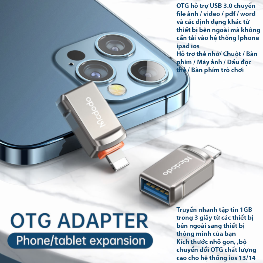 OTG Lightning to USB 3.0, OTG iPhone to USB 3.0