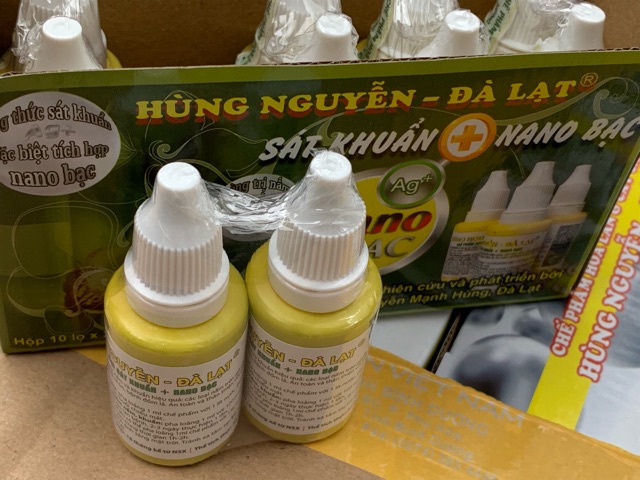 1 Lọ Chế Phẩm Sát Khuẩn + Nano Bạc (Hùng Nguyễn Đà Lạt)