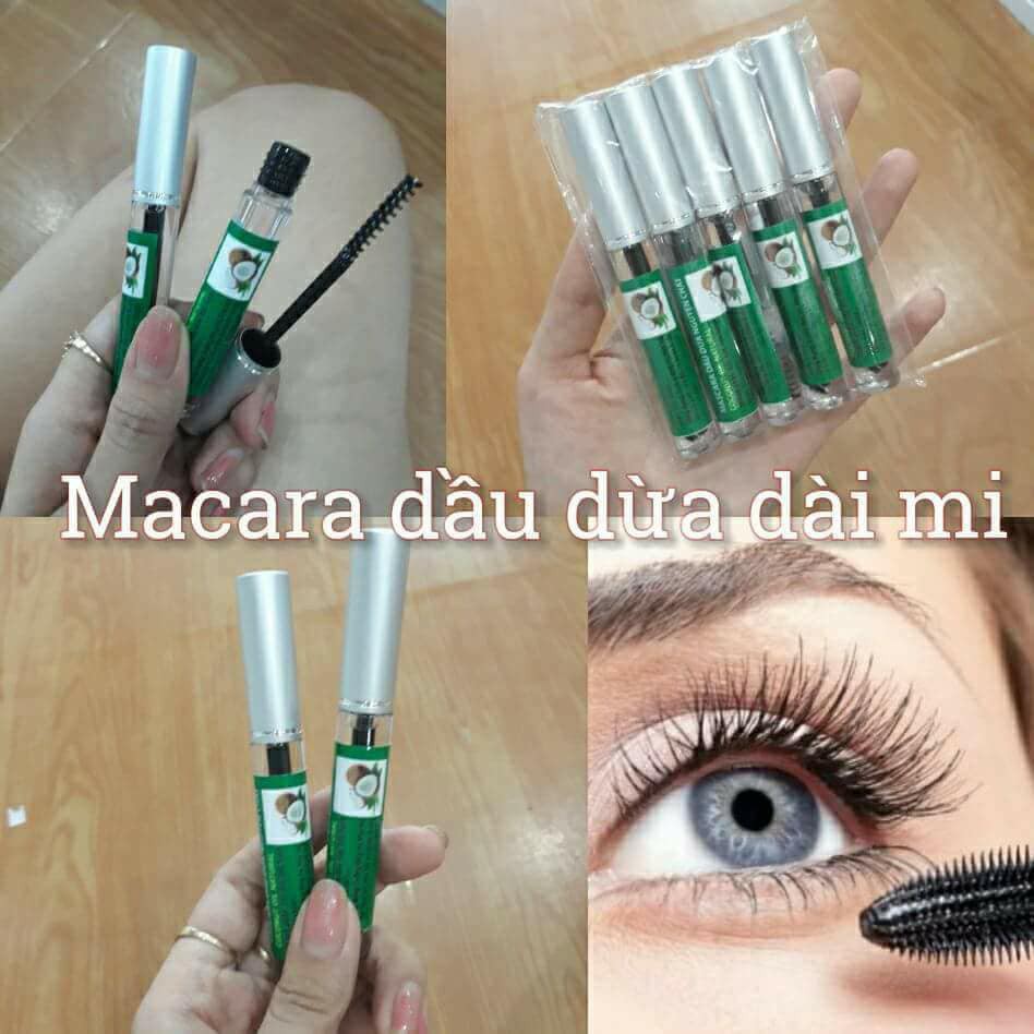 [HCM]Chuốt marcara dầu dừa làm dầy và dài mi