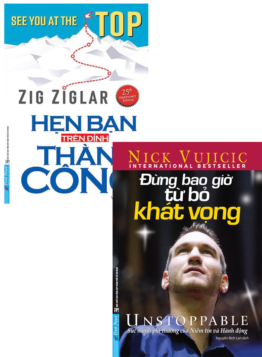 Combo đừng bao giờ từ bỏ khát vọng + hẹn bạn trên đỉnh thành công - newshop
