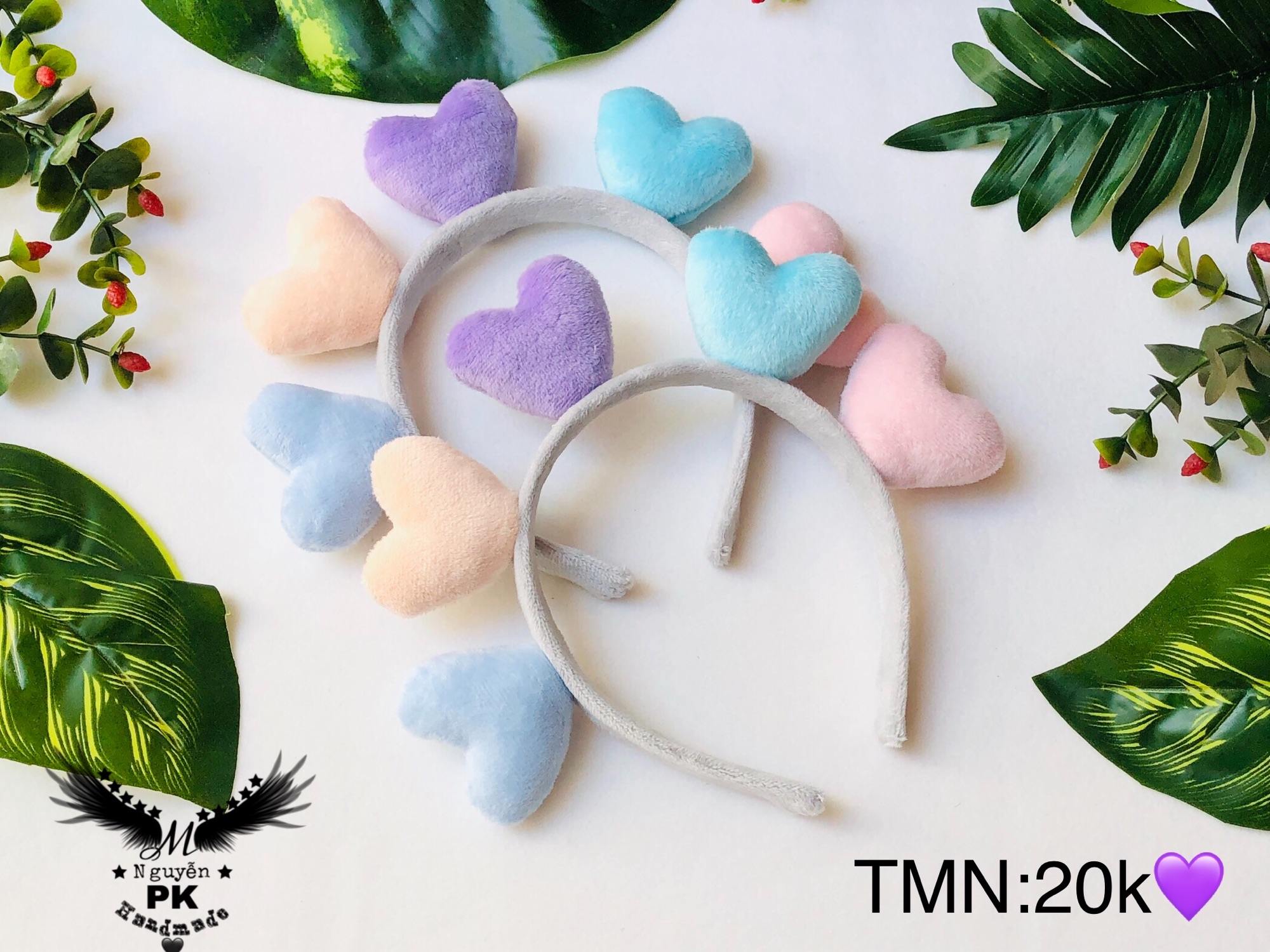 [HCM]Băng đô càu tóc tim 5 màu