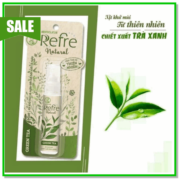 Xịt khử mùi Refre Trà xanh thơm lâu 6ml
