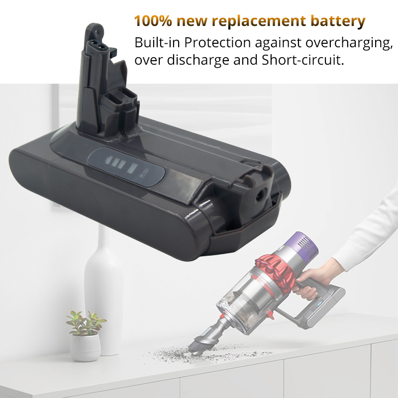 Pin thay thế cho máy hút bụi Dyson V10 SV12 2800mah